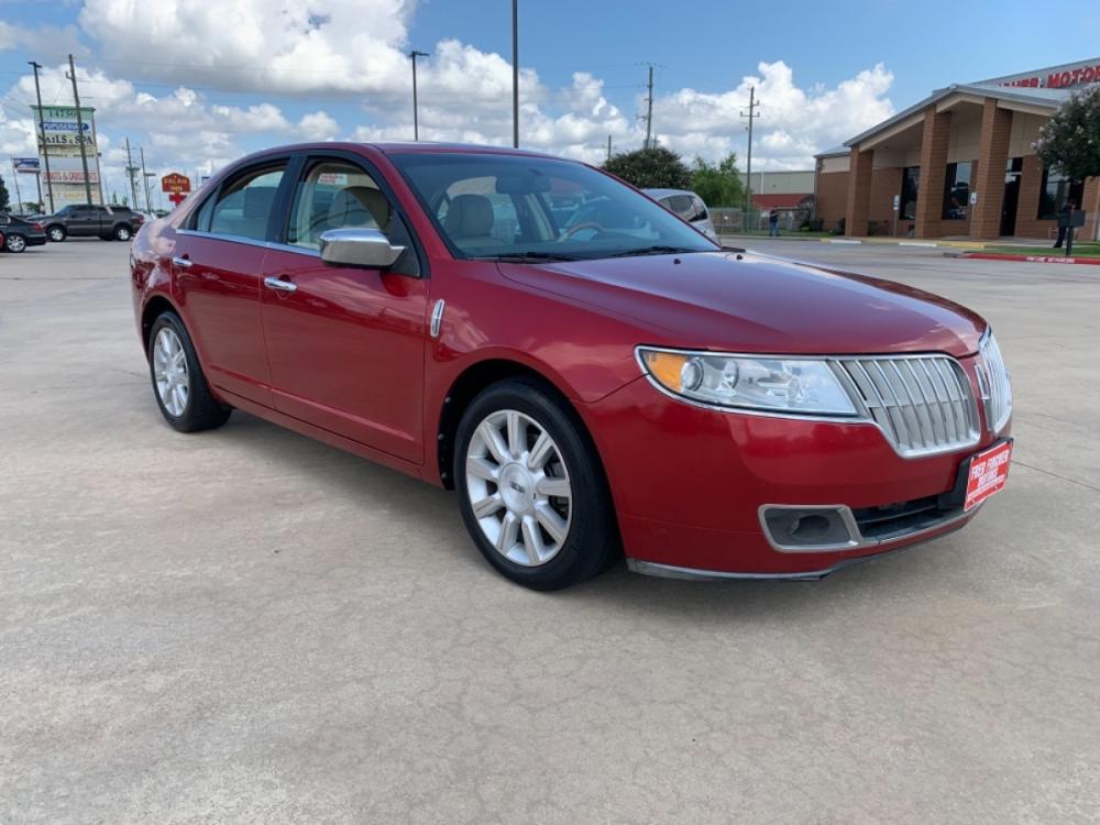 2011 red /tan Lincoln MKZ FWD (3LNHL2GC8BR) with an 3.5L V6 DOHC 24V engine, 6-Speed Automatic transmission, located at 14700 Tomball Parkway 249, Houston, TX, 77086, (281) 444-2200, 29.928619, -95.504074 - Photo #0
