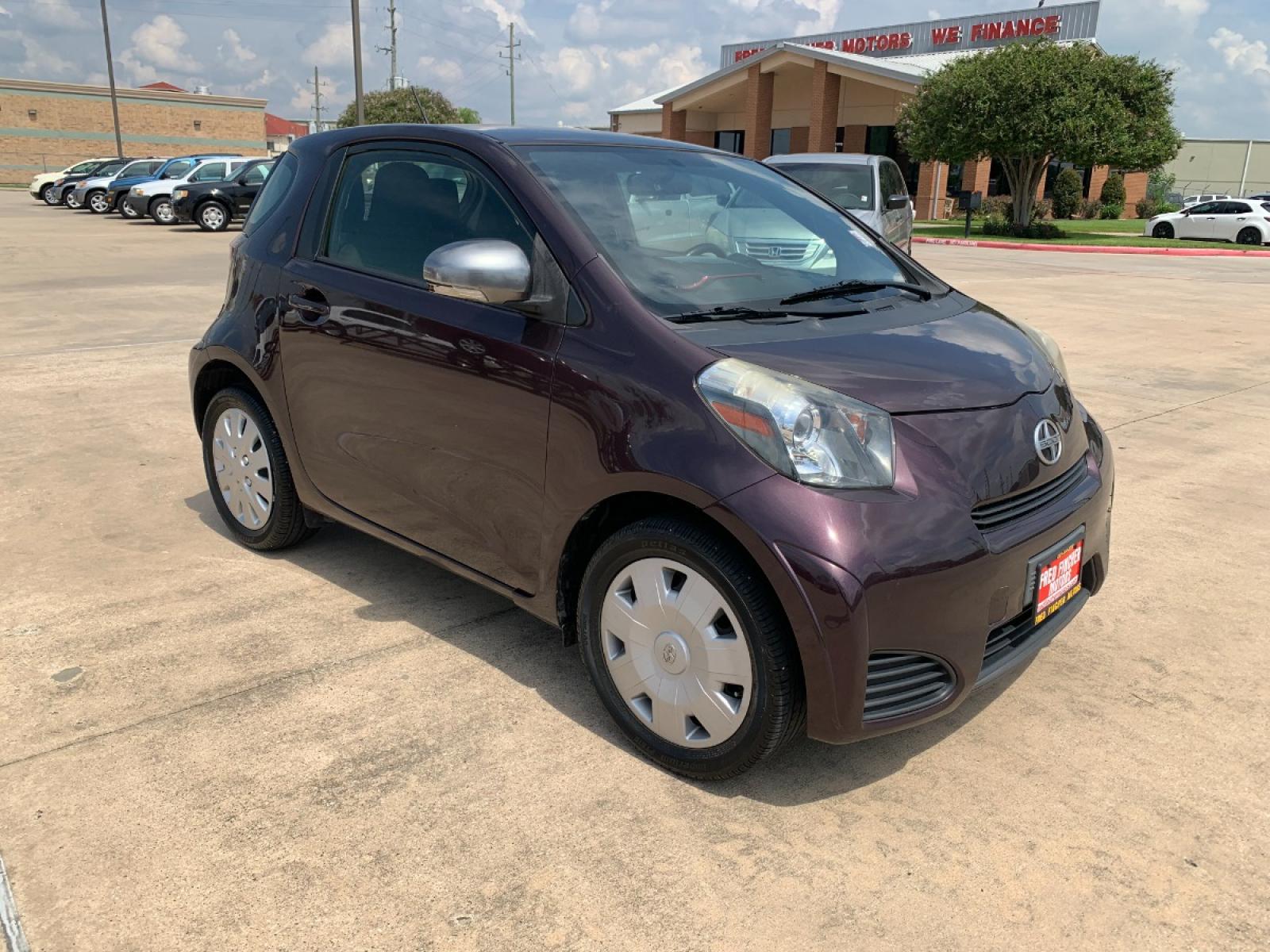 2012 MAROON Scion iQ 3-Door Hatchback AT (JTNJJXB08CJ) with an 1.3L L4 engine, Continuously Variable Transmission transmission, located at 14700 Tomball Parkway 249, Houston, TX, 77086, (281) 444-2200, 29.928619, -95.504074 - Photo #0