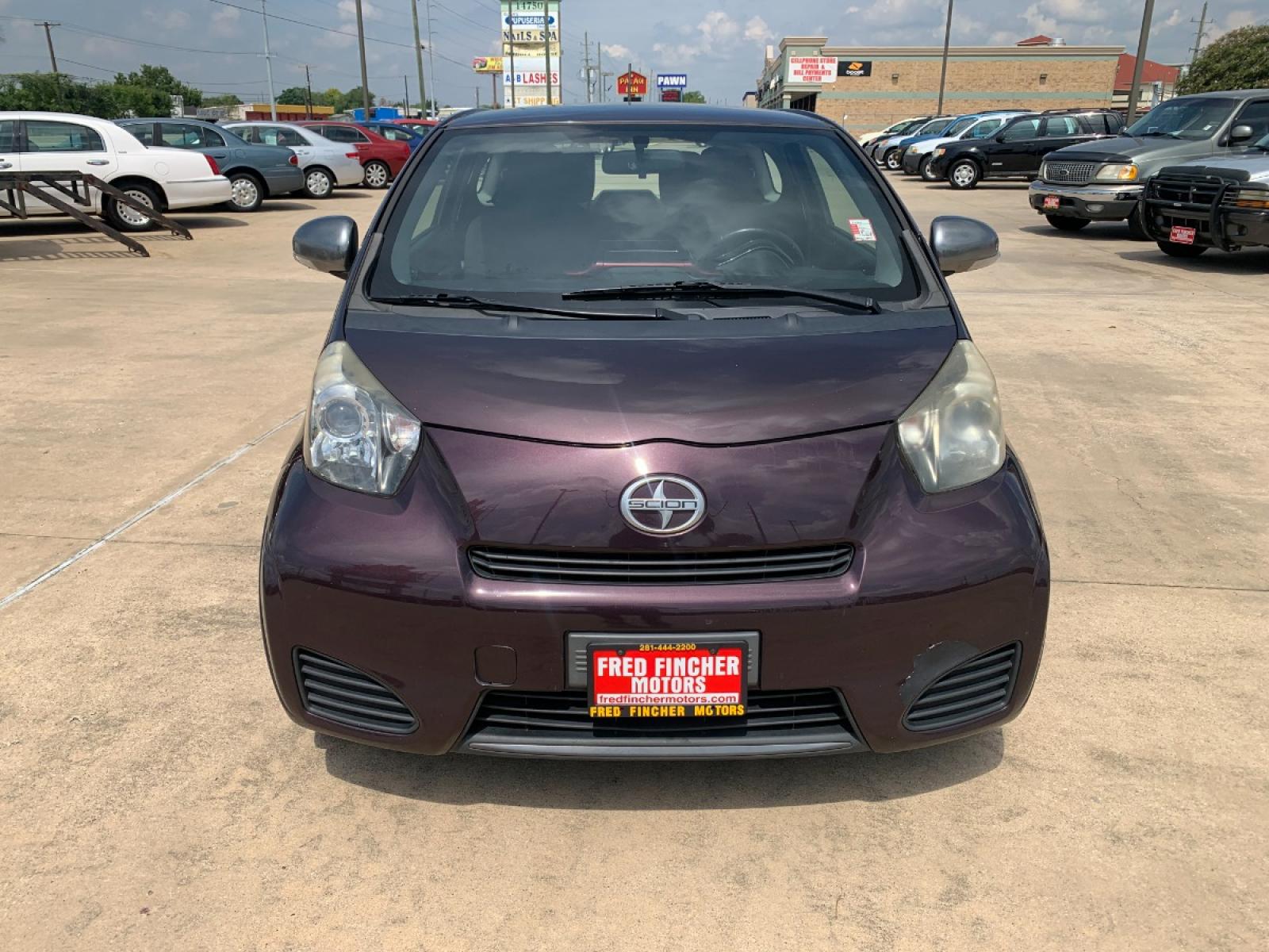 2012 MAROON Scion iQ 3-Door Hatchback AT (JTNJJXB08CJ) with an 1.3L L4 engine, Continuously Variable Transmission transmission, located at 14700 Tomball Parkway 249, Houston, TX, 77086, (281) 444-2200, 29.928619, -95.504074 - Photo #1