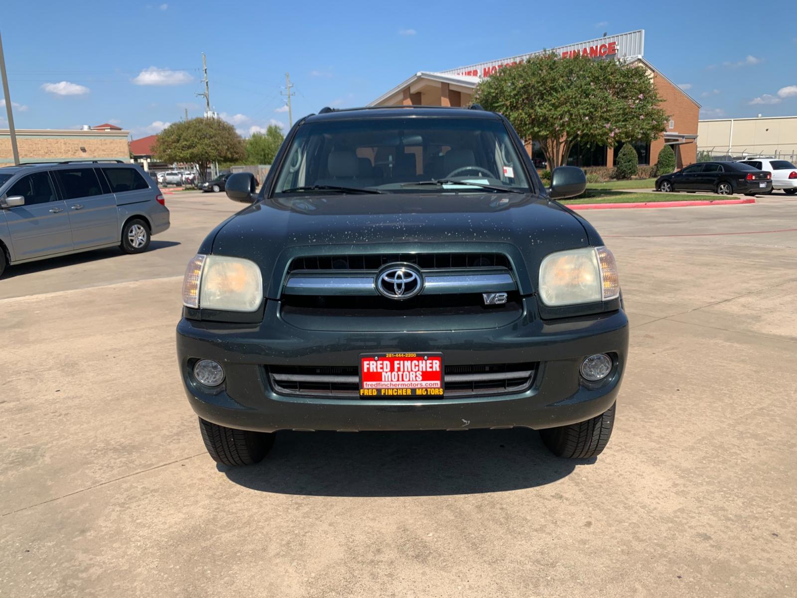 2006 GREEN Toyota Sequoia SR5 2WD (5TDZT34A76S) with an 4.7L V8 DOHC 32V engine, 5-Speed Automatic Overdrive transmission, located at 14700 Tomball Parkway 249, Houston, TX, 77086, (281) 444-2200, 29.928619, -95.504074 - Photo #1