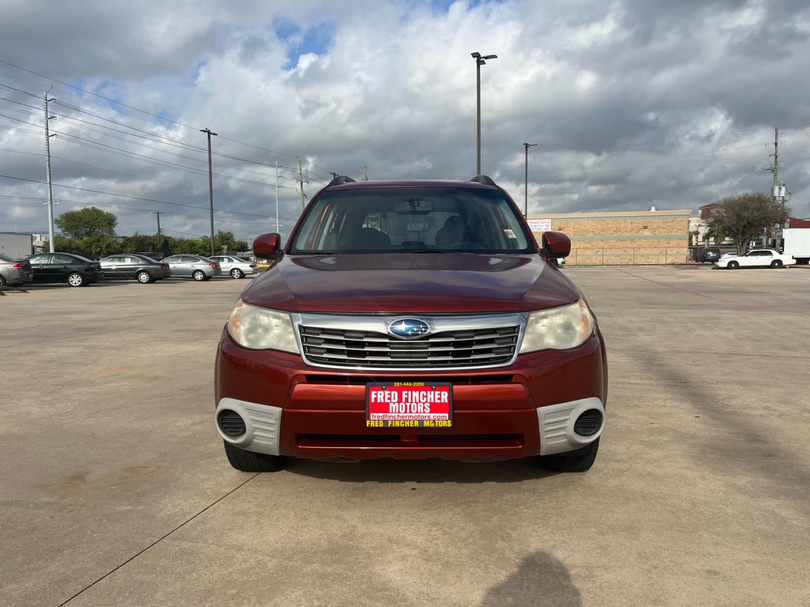 2010 orange /black Subaru Forester 2.5X Premium (JF2SH6CCXAH) with an 2.5L H4 SOHC 16V engine, 4-Speed Automatic transmission, located at 14700 Tomball Parkway 249, Houston, TX, 77086, (281) 444-2200, 29.928619, -95.504074 - Photo #1