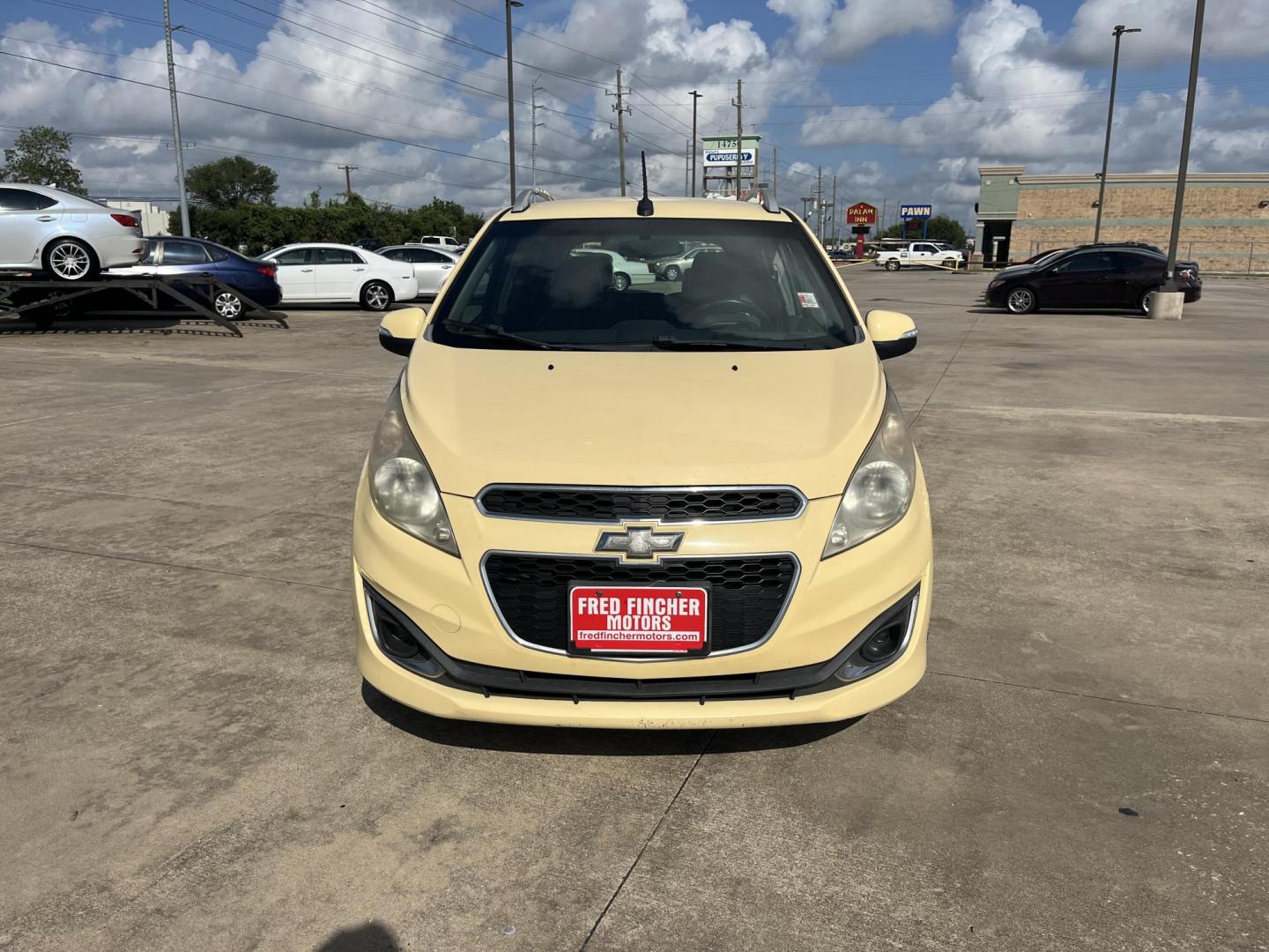 2014 /black Chevrolet Spark 2LT Auto (KL8CF6S92EC) with an 1.2L L4 16V DOHC engine, Continuously Variable Transmission transmission, located at 14700 Tomball Parkway 249, Houston, TX, 77086, (281) 444-2200, 29.928619, -95.504074 - Photo#1