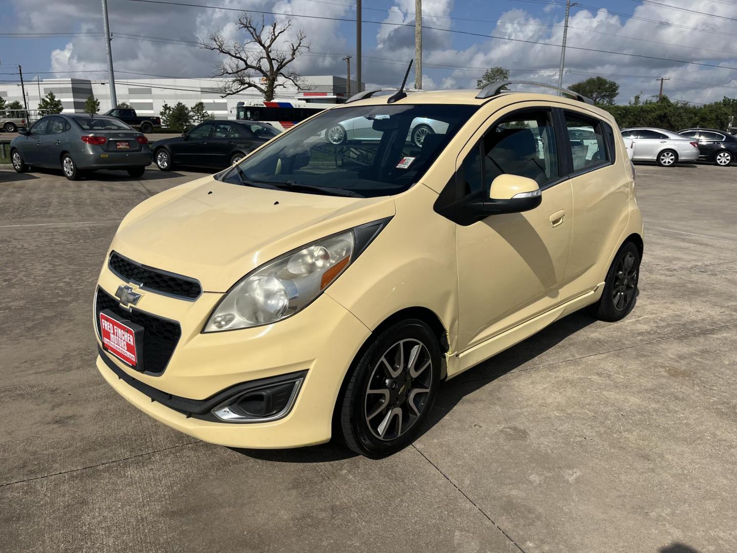 2014 /black Chevrolet Spark 2LT Auto (KL8CF6S92EC) with an 1.2L L4 16V DOHC engine, Continuously Variable Transmission transmission, located at 14700 Tomball Parkway 249, Houston, TX, 77086, (281) 444-2200, 29.928619, -95.504074 - Photo#2