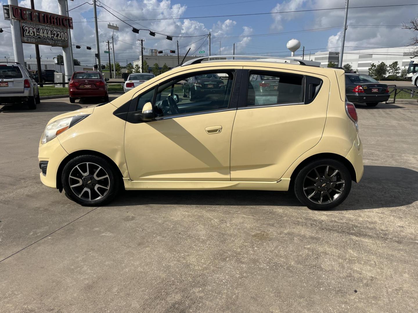 2014 /black Chevrolet Spark 2LT Auto (KL8CF6S92EC) with an 1.2L L4 16V DOHC engine, Continuously Variable Transmission transmission, located at 14700 Tomball Parkway 249, Houston, TX, 77086, (281) 444-2200, 29.928619, -95.504074 - Photo#3