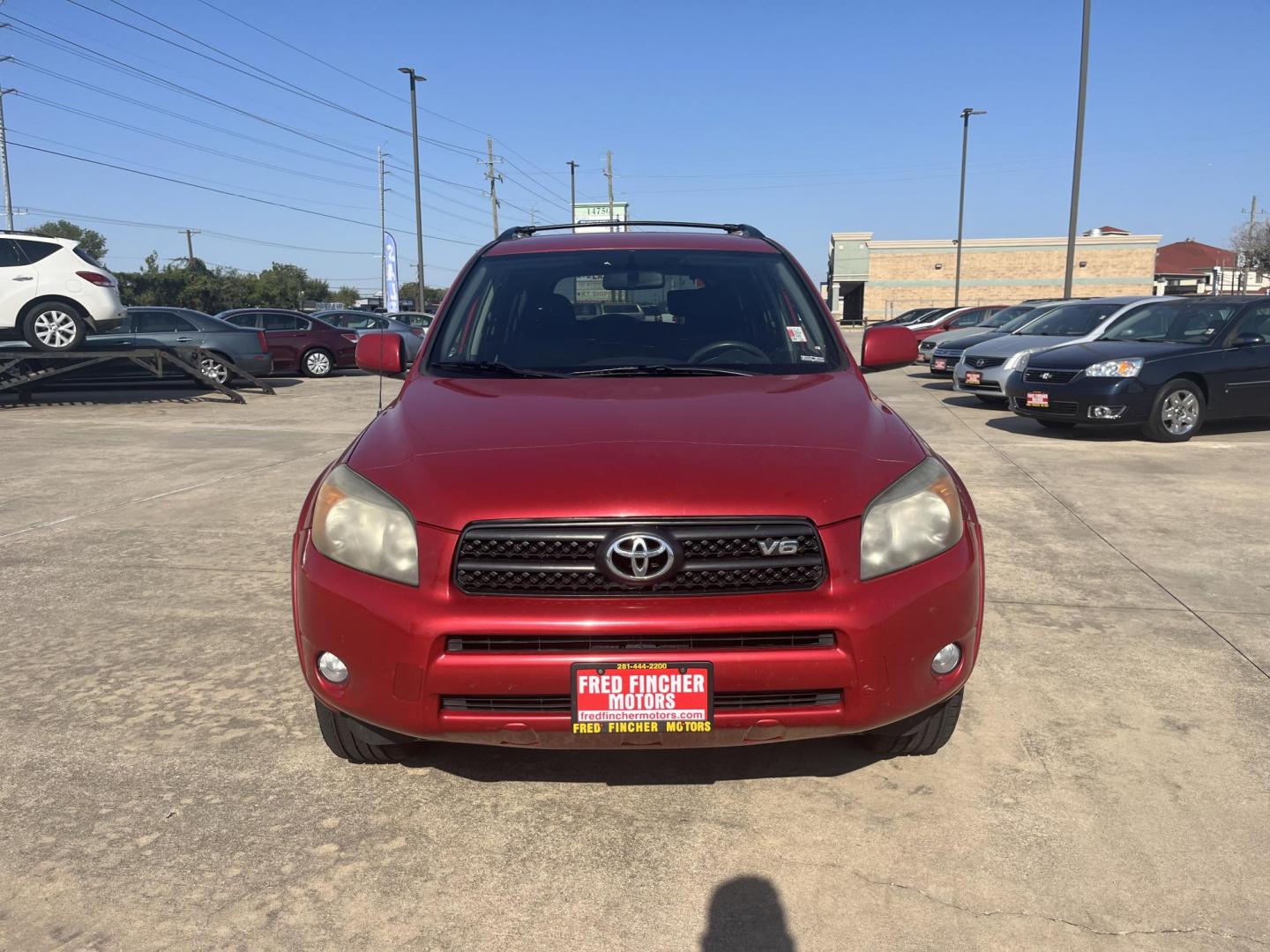2007 red /gray Toyota RAV4 Sport V6 4WD (JTMBK32VX76) with an 3.5L V6 DOHC 24V engine, 5-Speed Automatic Overdrive transmission, located at 14700 Tomball Parkway 249, Houston, TX, 77086, (281) 444-2200, 29.928619, -95.504074 - Photo#1