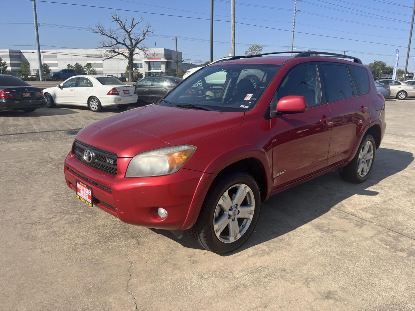 2007 red /gray Toyota RAV4 Sport V6 4WD (JTMBK32VX76) with an 3.5L V6 DOHC 24V engine, 5-Speed Automatic Overdrive transmission, located at 14700 Tomball Parkway 249, Houston, TX, 77086, (281) 444-2200, 29.928619, -95.504074 - Photo#2