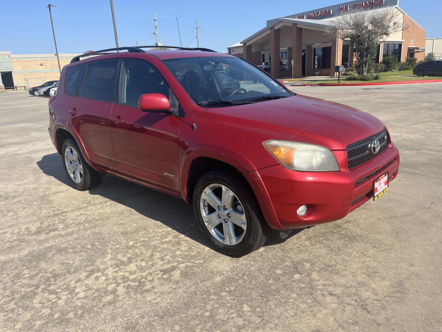 2007 red /gray Toyota RAV4 Sport V6 4WD (JTMBK32VX76) with an 3.5L V6 DOHC 24V engine, 5-Speed Automatic Overdrive transmission, located at 14700 Tomball Parkway 249, Houston, TX, 77086, (281) 444-2200, 29.928619, -95.504074 - Photo#0