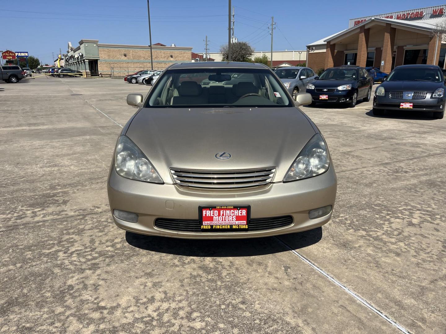 2002 GOLD /TAN Lexus ES 300 Sedan (JTHBF30G920) with an 3.0L V6 DOHC 24V engine, 5-Speed Automatic Overdrive transmission, located at 14700 Tomball Parkway 249, Houston, TX, 77086, (281) 444-2200, 29.928619, -95.504074 - Photo#2