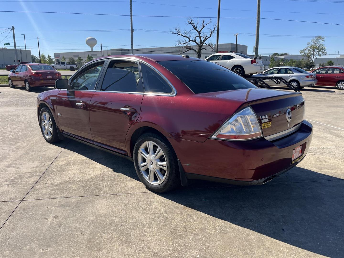 2008 maroom /TAN Mercury Sable Premier (1MEHM42W68G) with an 3.5L V6 DOHC 24V engine, 6-Speed Automatic Overdrive transmission, located at 14700 Tomball Parkway 249, Houston, TX, 77086, (281) 444-2200, 29.928619, -95.504074 - Photo#8