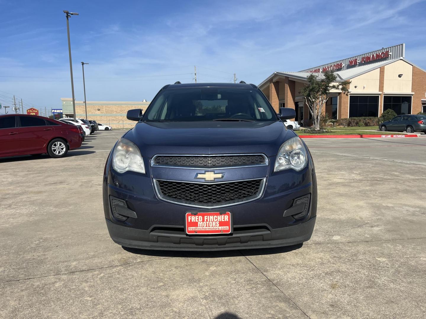2014 blue /black Chevrolet Equinox 1LT 2WD (2GNALBEK7E6) with an 2.4L L4 DOHC 16V engine, 6-Speed Automatic transmission, located at 14700 Tomball Parkway 249, Houston, TX, 77086, (281) 444-2200, 29.928619, -95.504074 - Photo#2