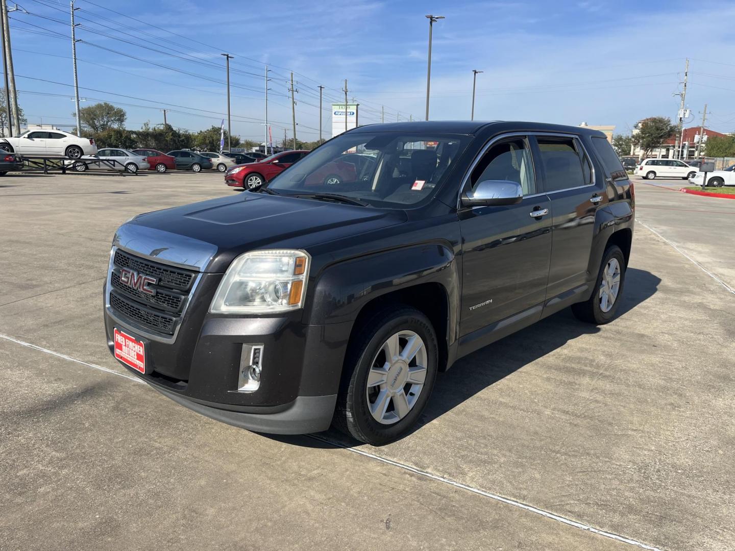 2013 black /black GMC Terrain SLE1 FWD (2GKALMEK4D6) with an 2.4L L4 DOHC 16V FFV engine, 6-Speed Automatic transmission, located at 14700 Tomball Parkway 249, Houston, TX, 77086, (281) 444-2200, 29.928619, -95.504074 - Photo#2