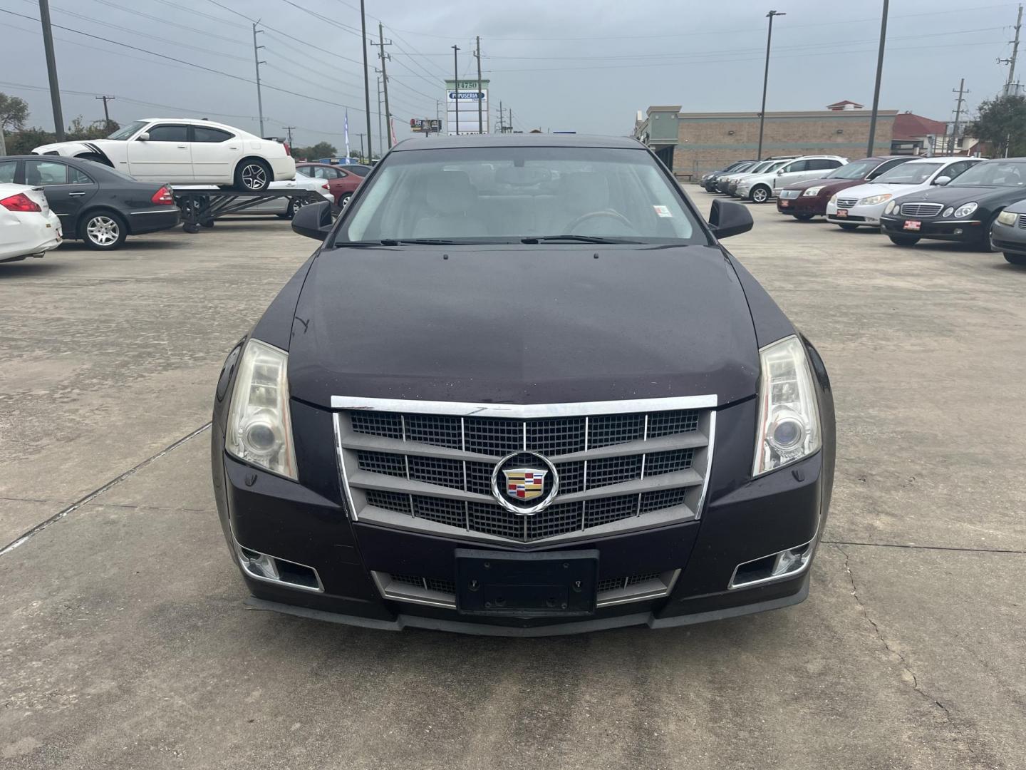 2008 maroom /TAN Cadillac CTS 3.6L SIDI AWD (1G6DS57V780) with an 3.6L V6 DOHC 24V engine, 5-Speed Automatic Overdrive transmission, located at 14700 Tomball Parkway 249, Houston, TX, 77086, (281) 444-2200, 29.928619, -95.504074 - Photo#1