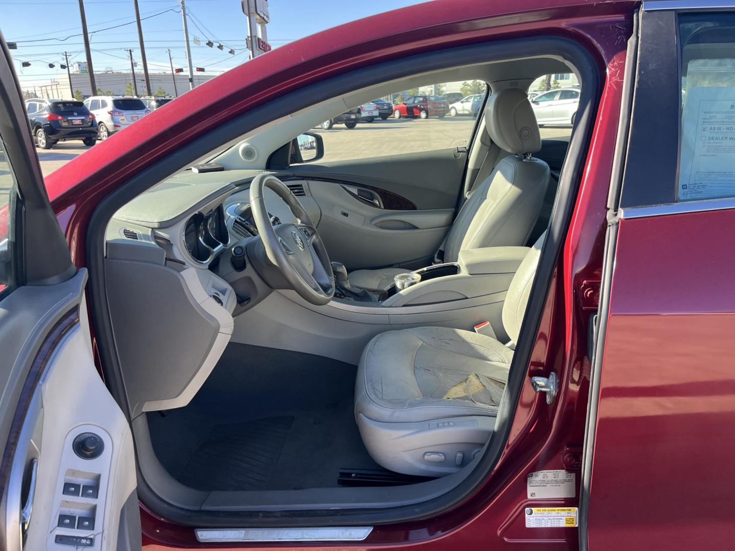 2010 red /tan Buick LaCrosse CXL FWD (1G4GC5EGXAF) with an 3.0L V6 DOHC 24V engine, 6-Speed Automatic Overdrive transmission, located at 14700 Tomball Parkway 249, Houston, TX, 77086, (281) 444-2200, 29.928619, -95.504074 - Photo#7