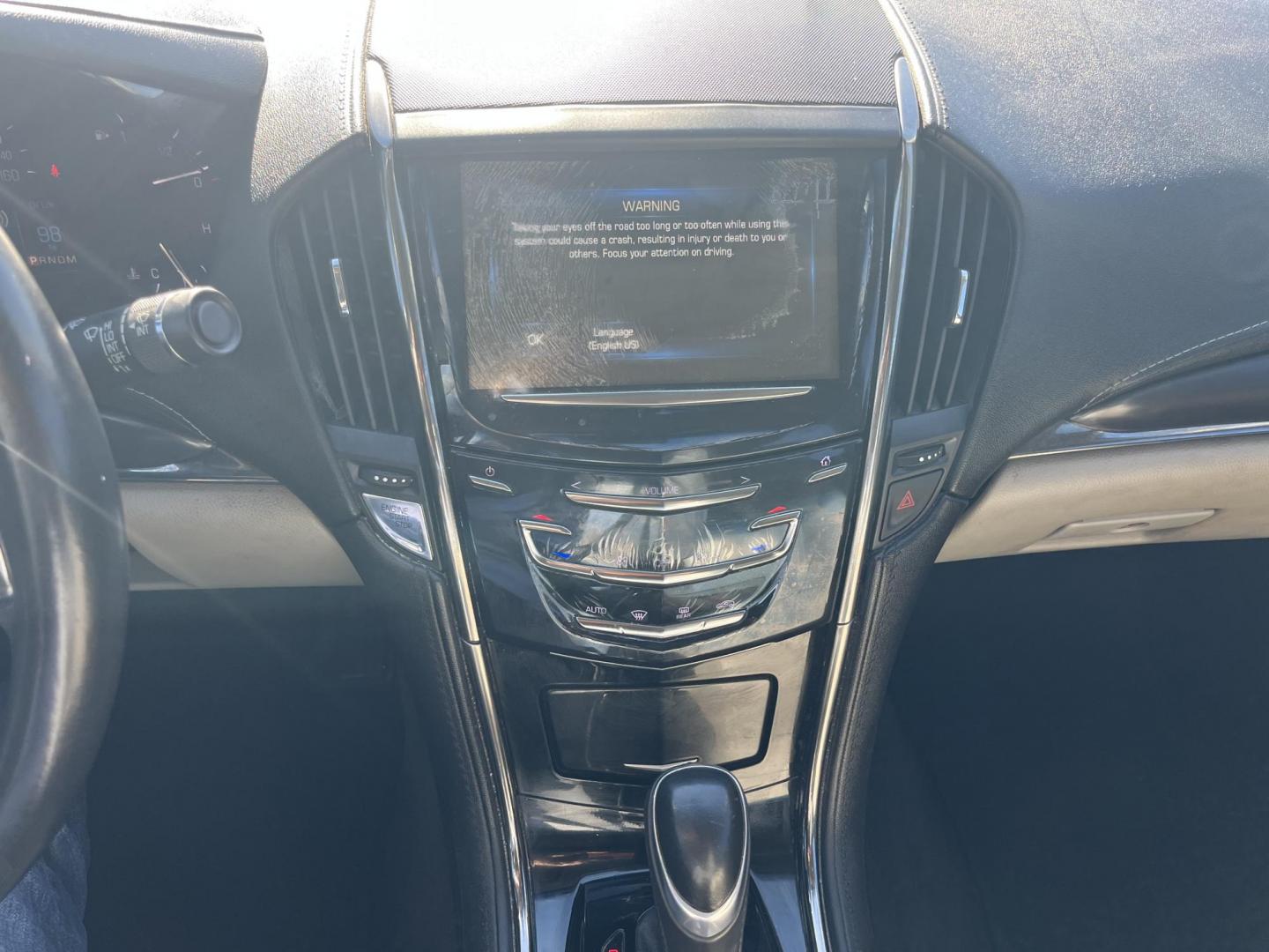 2015 white /TAN Cadillac ATS Coupe 2.0L Turbo Standard RWD (1G6AA5RX9F0) with an 2.0L L4 DOHC 16V TURBO engine, Automatic Overdrive transmission, located at 14700 Tomball Parkway 249, Houston, TX, 77086, (281) 444-2200, 29.928619, -95.504074 - Photo#13
