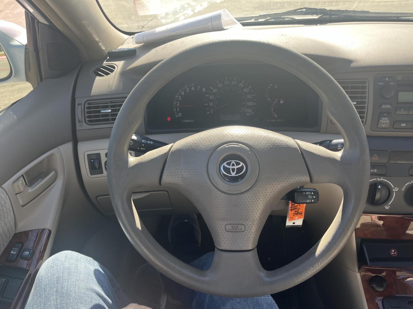 2006 white /TAN Toyota Corolla CE (2T1BR32E26C) with an 1.8L L4 DOHC 16V engine, Automatic Overdrive transmission, located at 14700 Tomball Parkway 249, Houston, TX, 77086, (281) 444-2200, 29.928619, -95.504074 - Photo#15