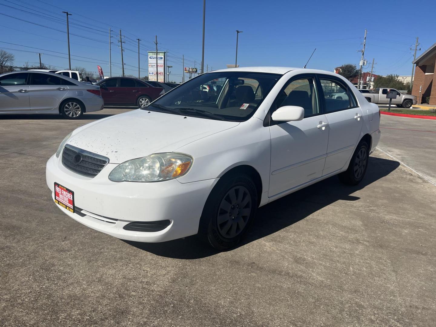 2006 white /TAN Toyota Corolla CE (2T1BR32E26C) with an 1.8L L4 DOHC 16V engine, Automatic Overdrive transmission, located at 14700 Tomball Parkway 249, Houston, TX, 77086, (281) 444-2200, 29.928619, -95.504074 - Photo#2
