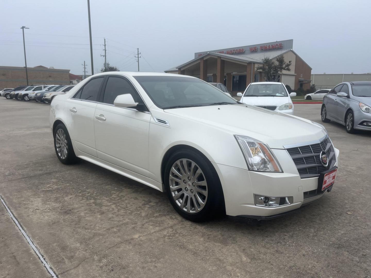 2010 white /TAN Cadillac CTS 3.6L Premium w/Navi (1G6DP5EV9A0) with an 3.6L V6 DOHC 24V engine, Automatic Overdrive transmission, located at 14700 Tomball Parkway 249, Houston, TX, 77086, (281) 444-2200, 29.928619, -95.504074 - Photo#0
