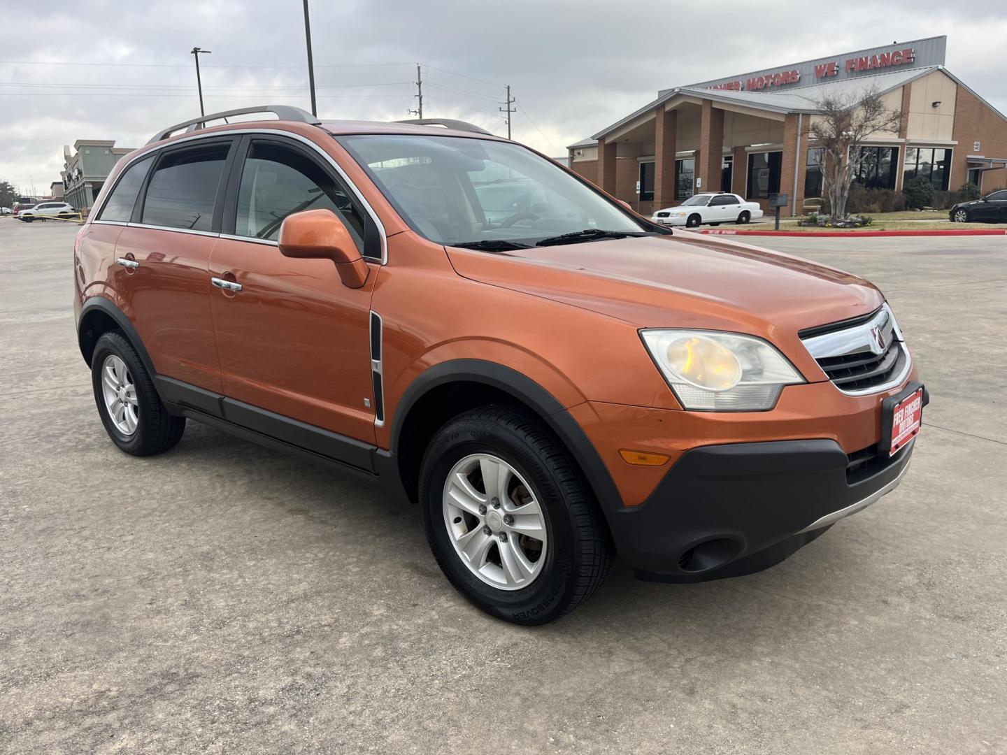 2008 orange /gray Saturn VUE FWD 4-Cylinder XE (3GSCL33P08S) with an 2.4L L4 DOHC 16V engine, 4-Speed Automatic Overdrive transmission, located at 14700 Tomball Parkway 249, Houston, TX, 77086, (281) 444-2200, 29.928619, -95.504074 - Photo#0
