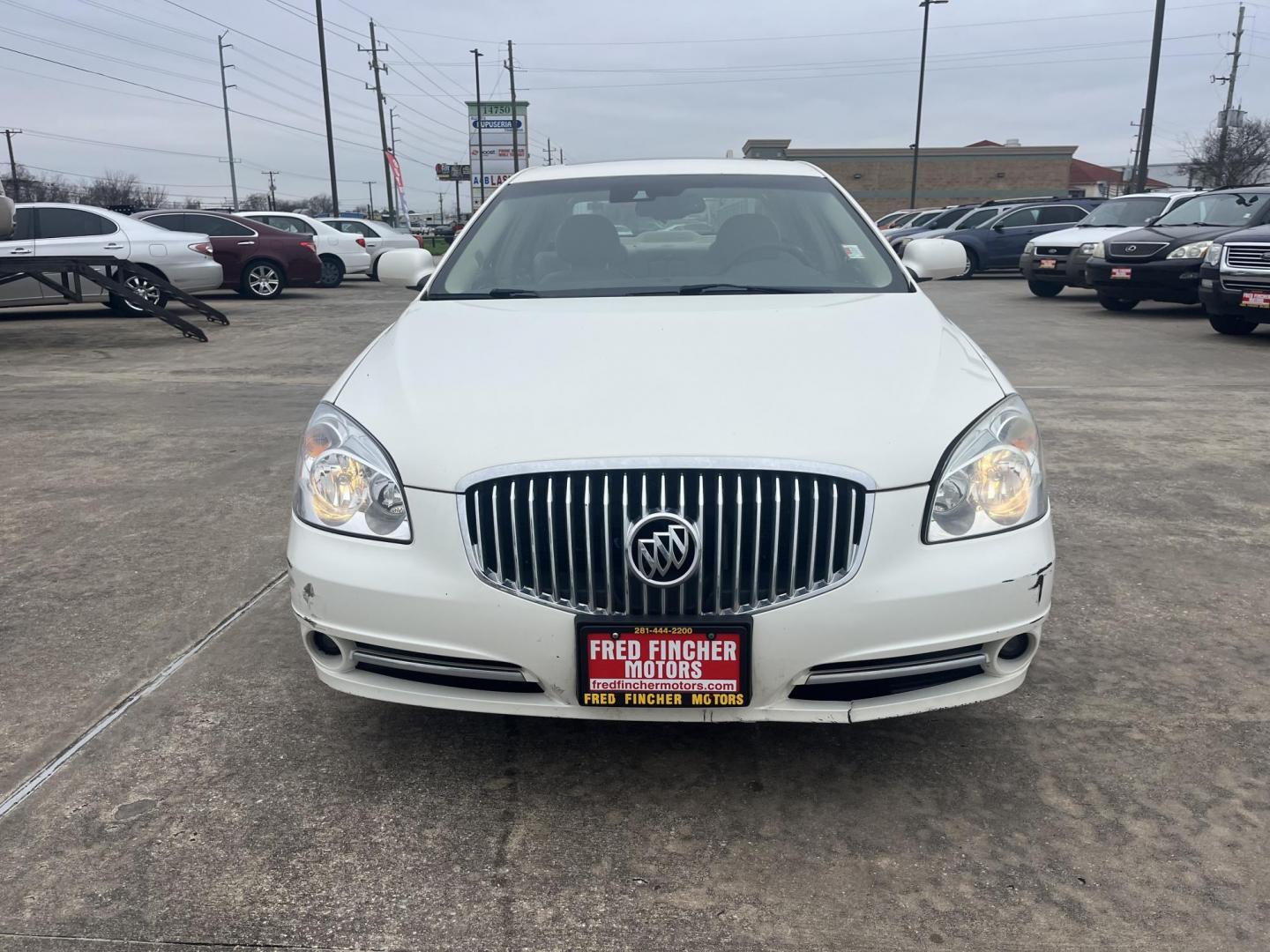 2011 white /TAN Buick Lucerne CXL Premium (1G4HJ5EMXBU) with an 3.9L V6 OHV 12V engine, 4-Speed Automatic transmission, located at 14700 Tomball Parkway 249, Houston, TX, 77086, (281) 444-2200, 29.928619, -95.504074 - Photo#1