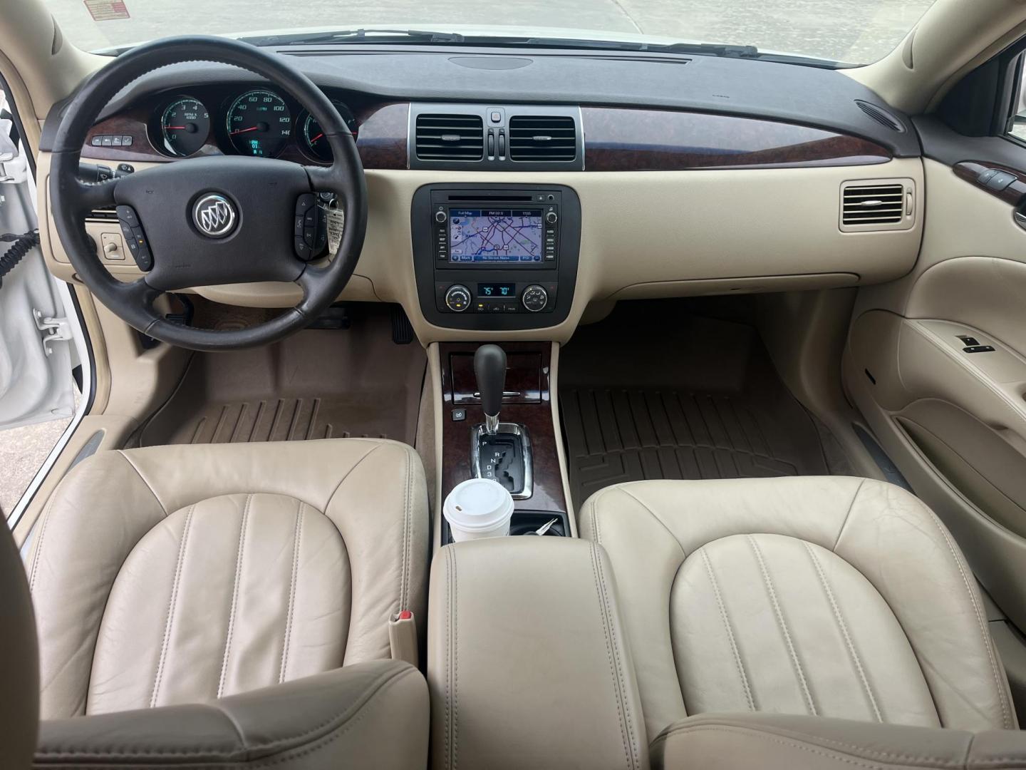 2011 white /TAN Buick Lucerne CXL Premium (1G4HJ5EMXBU) with an 3.9L V6 OHV 12V engine, 4-Speed Automatic transmission, located at 14700 Tomball Parkway 249, Houston, TX, 77086, (281) 444-2200, 29.928619, -95.504074 - Photo#11
