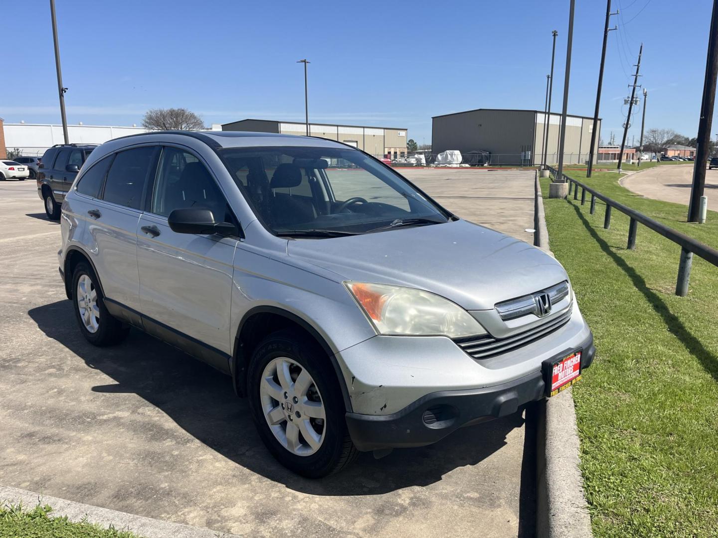 2009 silver /black Honda CR-V EX 2WD 5-Speed AT (3CZRE38559G) with an 2.4L L4 DOHC 16V engine, 5-Speed Automatic transmission, located at 14700 Tomball Parkway 249, Houston, TX, 77086, (281) 444-2200, 29.928619, -95.504074 - Photo#0