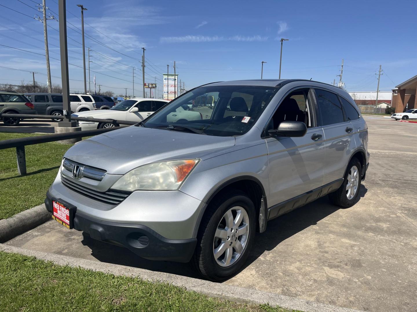 2009 silver /black Honda CR-V EX 2WD 5-Speed AT (3CZRE38559G) with an 2.4L L4 DOHC 16V engine, 5-Speed Automatic transmission, located at 14700 Tomball Parkway 249, Houston, TX, 77086, (281) 444-2200, 29.928619, -95.504074 - Photo#1
