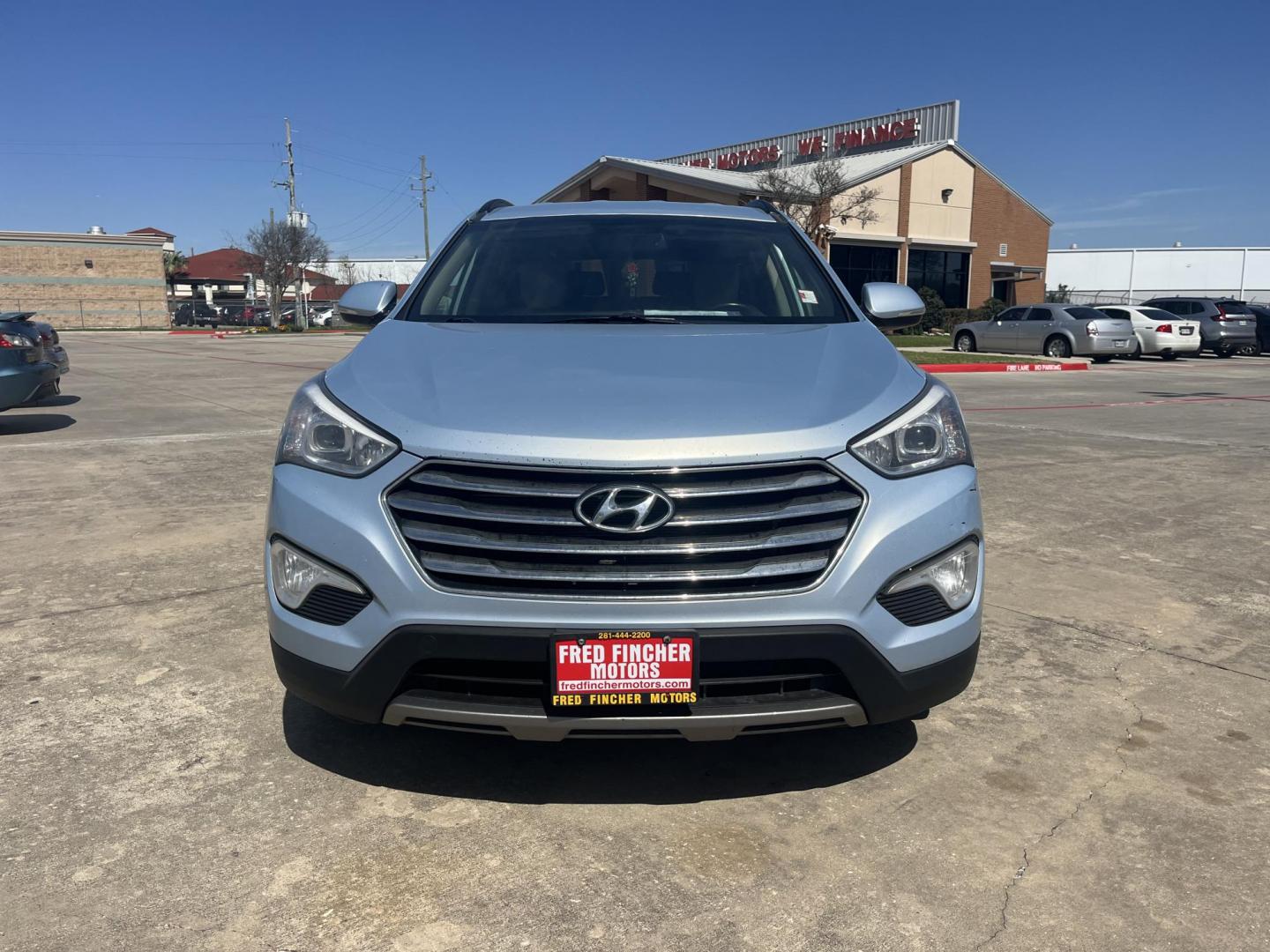 2013 silver /gray Hyundai Santa Fe GLS AWD (KM8SNDHF0DU) with an 3.3L V6 DOHC 24V engine, 6-Speed Automatic transmission, located at 14700 Tomball Parkway 249, Houston, TX, 77086, (281) 444-2200, 29.928619, -95.504074 - Photo#1