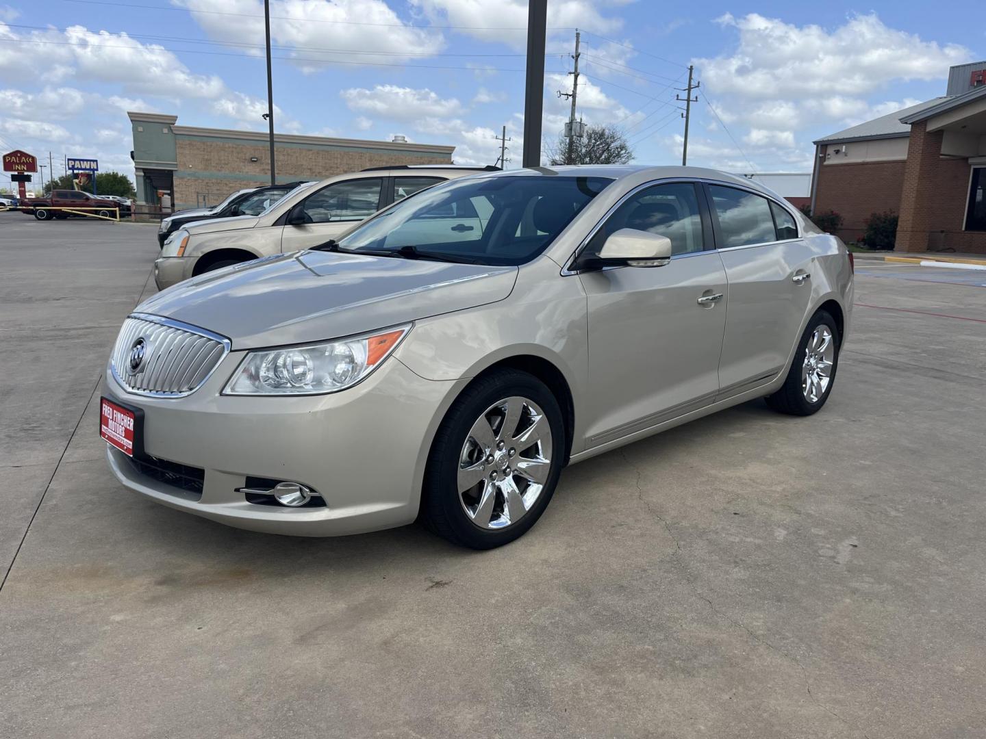 2011 GOLD /TAN Buick LaCrosse CXL FWD (1G4GC5EC9BF) with an 2.4L L4 DOHC 16V engine, 6-Speed Automatic Overdrive transmission, located at 14700 Tomball Parkway 249, Houston, TX, 77086, (281) 444-2200, 29.928619, -95.504074 - Photo#1