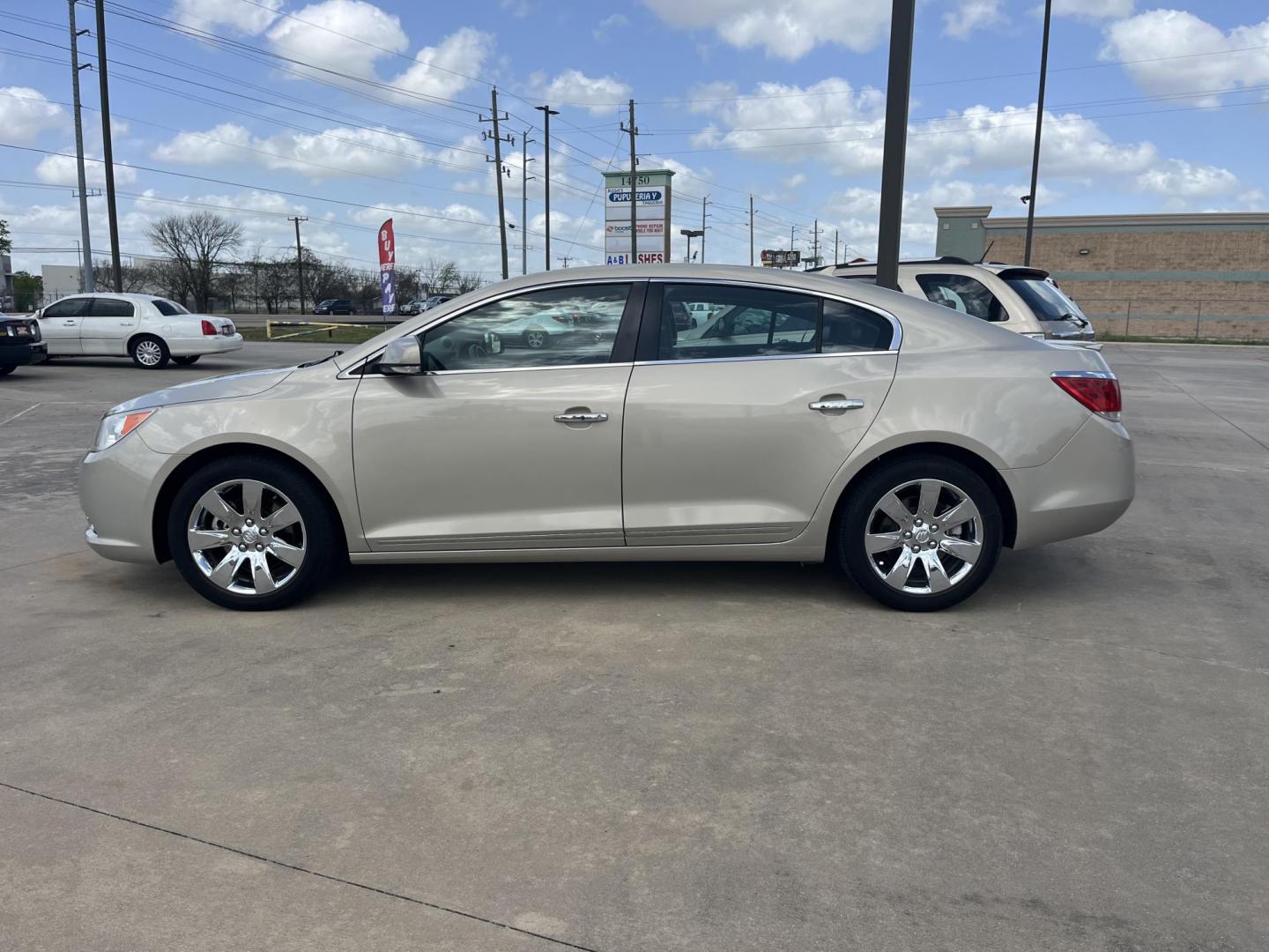 2011 GOLD /TAN Buick LaCrosse CXL FWD (1G4GC5EC9BF) with an 2.4L L4 DOHC 16V engine, 6-Speed Automatic Overdrive transmission, located at 14700 Tomball Parkway 249, Houston, TX, 77086, (281) 444-2200, 29.928619, -95.504074 - Photo#2