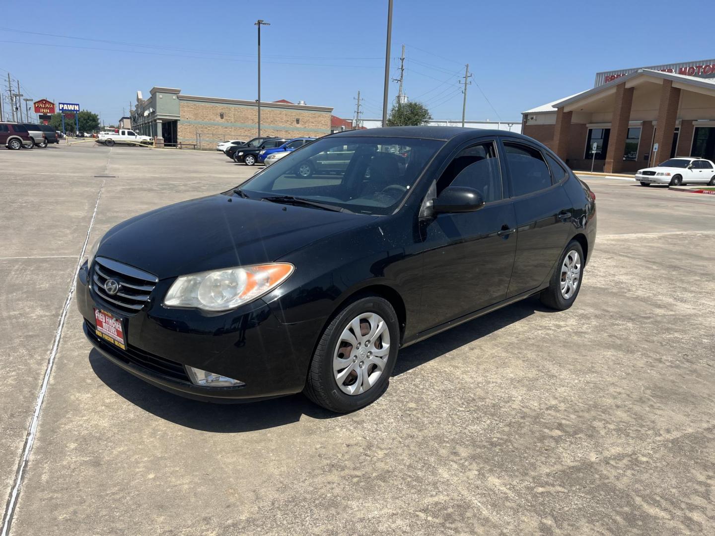 2010 black /gray Hyundai Elantra GLS (KMHDU4AD7AU) with an 2.0L L4 DOHC 16V engine, auto transmission, located at 14700 Tomball Parkway 249, Houston, TX, 77086, (281) 444-2200, 29.928619, -95.504074 - Photo#2