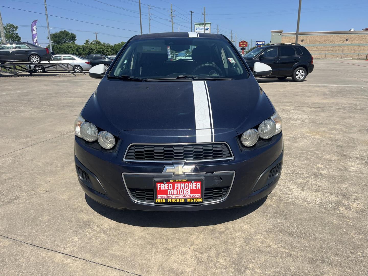 2016 blue /Black Chevrolet Sonic LT Auto 5-Door (1G1JC6SH1G4) with an 1.8L L4 DOHC 24V engine, 6A transmission, located at 14700 Tomball Parkway 249, Houston, TX, 77086, (281) 444-2200, 29.928619, -95.504074 - Photo#1