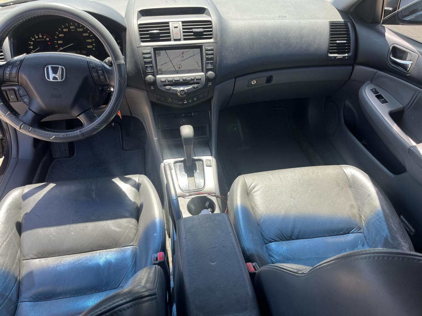 2006 GRAY /Black Honda Accord EX V-6 Sedan AT w/ Nav System/ XM Radio (1HGCM66806A) with an 3.0L V6 SOHC 24V engine, 5-Speed Automatic Overdrive transmission, located at 14700 Tomball Parkway 249, Houston, TX, 77086, (281) 444-2200, 29.928619, -95.504074 - Photo#10