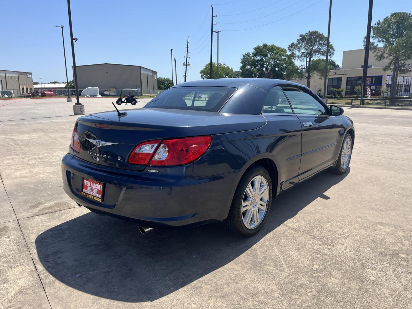 2008 blue /Gray Chrysler Sebring Convertible Limited (1C3LC65M28N) with an 3.5L V6 SOHC 24V engine, 6-Speed Automatic Overdrive transmission, located at 14700 Tomball Parkway 249, Houston, TX, 77086, (281) 444-2200, 29.928619, -95.504074 - Photo#6