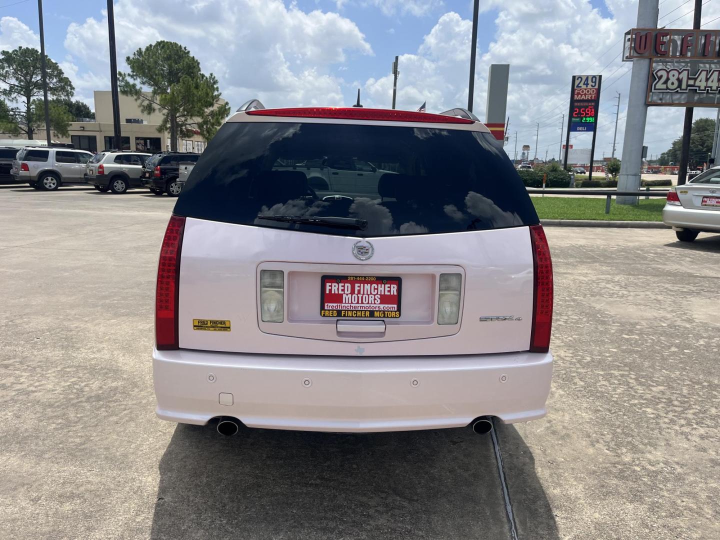 2008 Pink /Tan Cadillac SRX V6 AWD (1GYEE437280) with an 3.6L V6 OHV 24V engine, 5-Speed Automatic Overdrive transmission, located at 14700 Tomball Parkway 249, Houston, TX, 77086, (281) 444-2200, 29.928619, -95.504074 - Photo#5