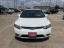 2008 white /Gray Honda Civic LX Coupe AT (2HGFG12658H) with an 1.8L L4 SOHC 16V engine, 5-Speed Automatic Overdrive transmission, located at 14700 Tomball Parkway 249, Houston, TX, 77086, (281) 444-2200, 29.928619, -95.504074 - Photo#1