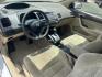 2008 white /Gray Honda Civic LX Coupe AT (2HGFG12658H) with an 1.8L L4 SOHC 16V engine, 5-Speed Automatic Overdrive transmission, located at 14700 Tomball Parkway 249, Houston, TX, 77086, (281) 444-2200, 29.928619, -95.504074 - Photo#9