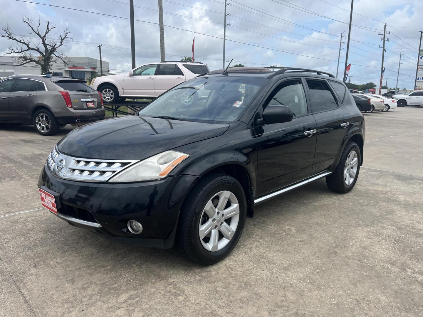 2007 black /Black Nissan Murano S 2WD (JN8AZ08T97W) with an 3.5L V6 DOHC 24V engine, Automatic CVT Overdrive transmission, located at 14700 Tomball Parkway 249, Houston, TX, 77086, (281) 444-2200, 29.928619, -95.504074 - Photo#2