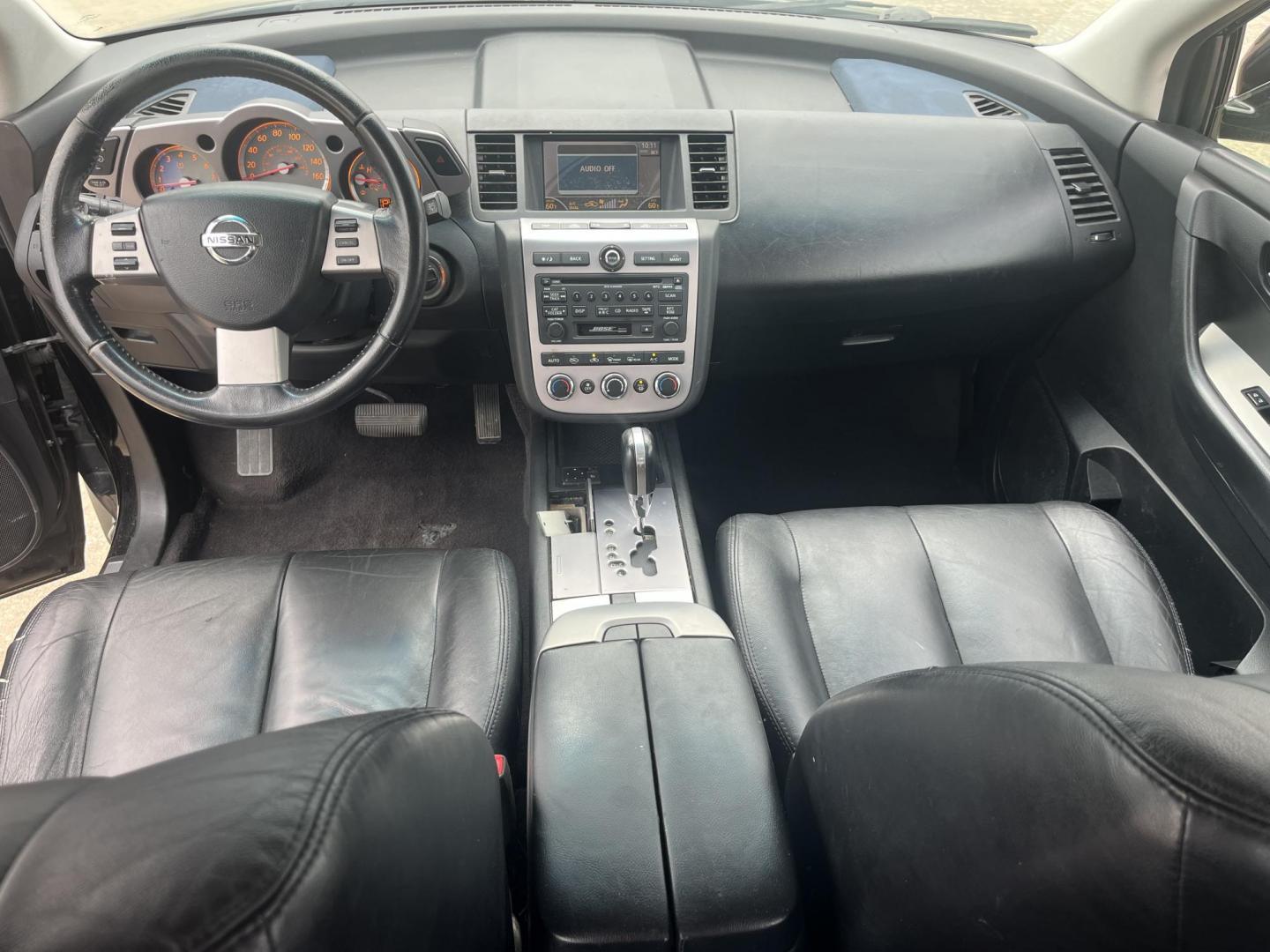 2007 black /Black Nissan Murano S 2WD (JN8AZ08T97W) with an 3.5L V6 DOHC 24V engine, Automatic CVT Overdrive transmission, located at 14700 Tomball Parkway 249, Houston, TX, 77086, (281) 444-2200, 29.928619, -95.504074 - Photo#10