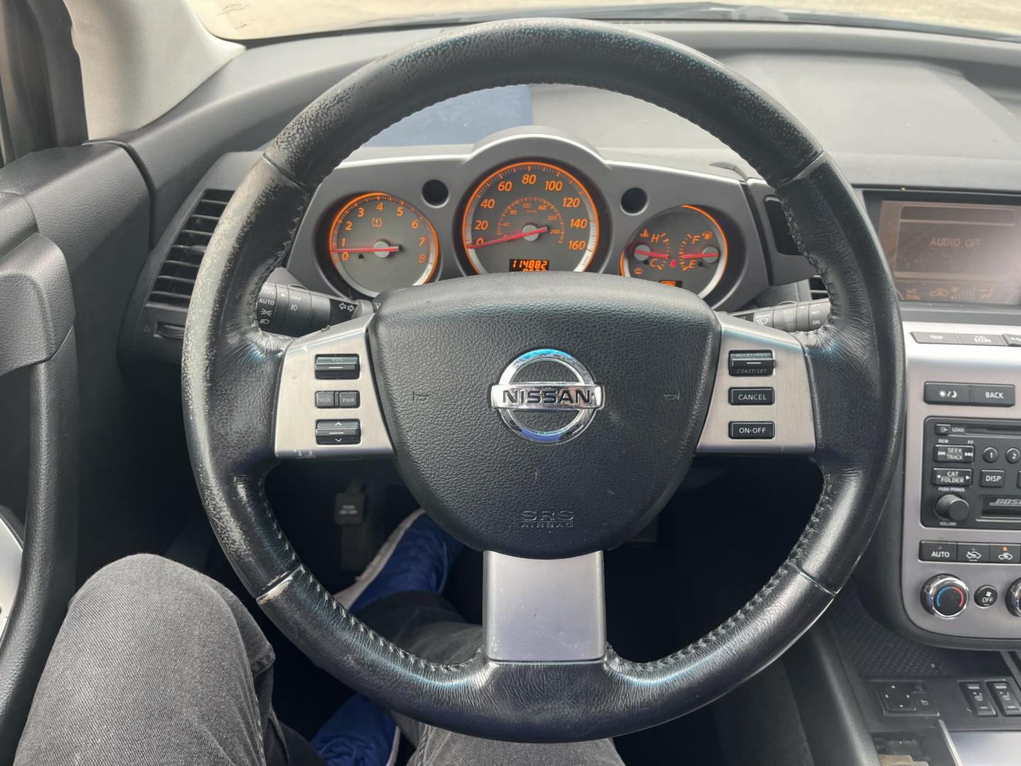 2007 black /Black Nissan Murano S 2WD (JN8AZ08T97W) with an 3.5L V6 DOHC 24V engine, Automatic CVT Overdrive transmission, located at 14700 Tomball Parkway 249, Houston, TX, 77086, (281) 444-2200, 29.928619, -95.504074 - Photo#16