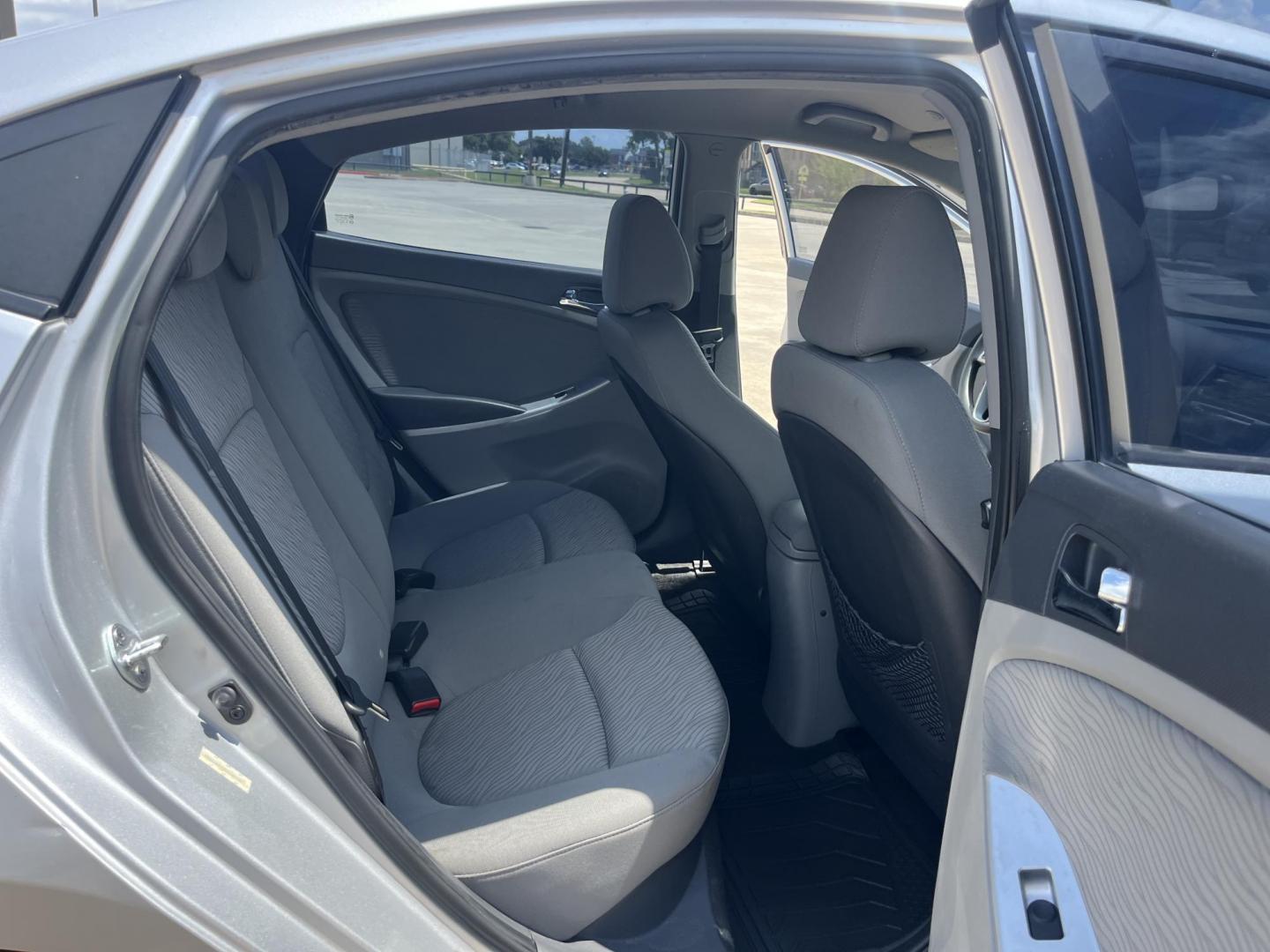 2012 silver Hyundai Accent GLS 4-Door (KMHCU4AE9CU) with an 1.6L L4 DOHC 16V engine, Automatic transmission, located at 14700 Tomball Parkway 249, Houston, TX, 77086, (281) 444-2200, 29.928619, -95.504074 - Photo#12