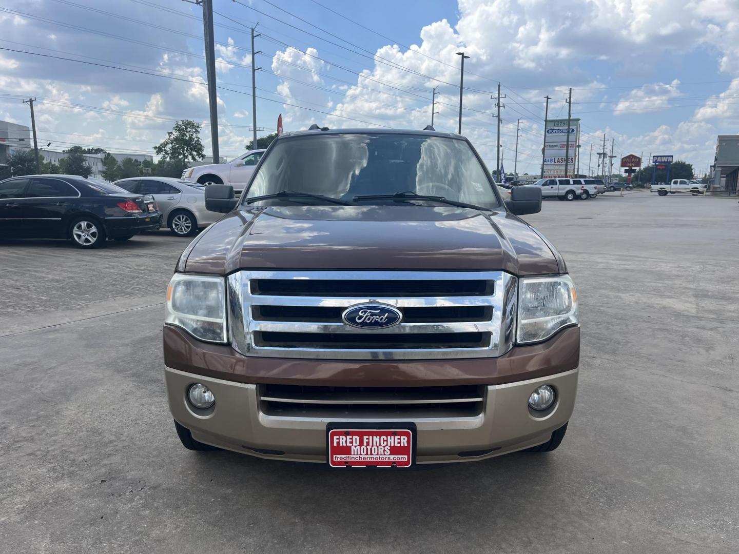 2011 Brown Ford Expedition EL King Ranch 2WD (1FMJK1H5XBE) with an 5.4L V8 SOHC 16V FFV engine, 6-Speed Automatic transmission, located at 14700 Tomball Parkway 249, Houston, TX, 77086, (281) 444-2200, 29.928619, -95.504074 - Photo#1
