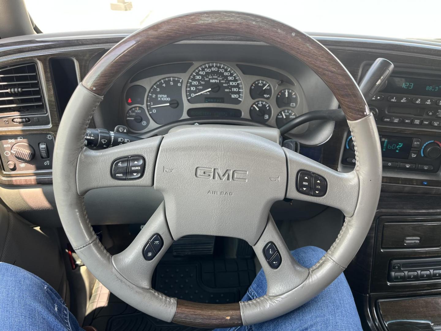 2004 Black /Gray GMC Yukon Denali Base (1GKEK63U04J) with an 6.0L V8 OHV 16V engine, 4-Speed Automatic Overdrive transmission, located at 14700 Tomball Parkway 249, Houston, TX, 77086, (281) 444-2200, 29.928619, -95.504074 - Photo#14