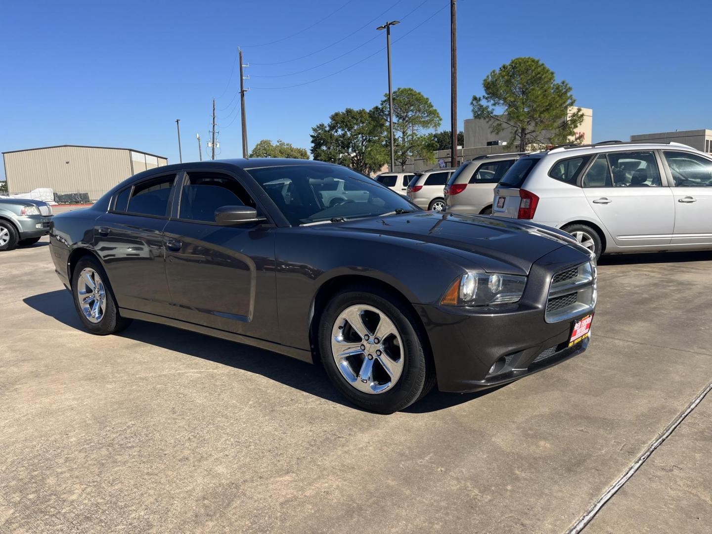 2014 Dodge Charger SE (2C3CDXBG6EH) with an 3.6L V6 DOHC 24V engine, 5-Speed Automatic transmission, located at 14700 Tomball Parkway 249, Houston, TX, 77086, (281) 444-2200, 29.928619, -95.504074 - Photo#0